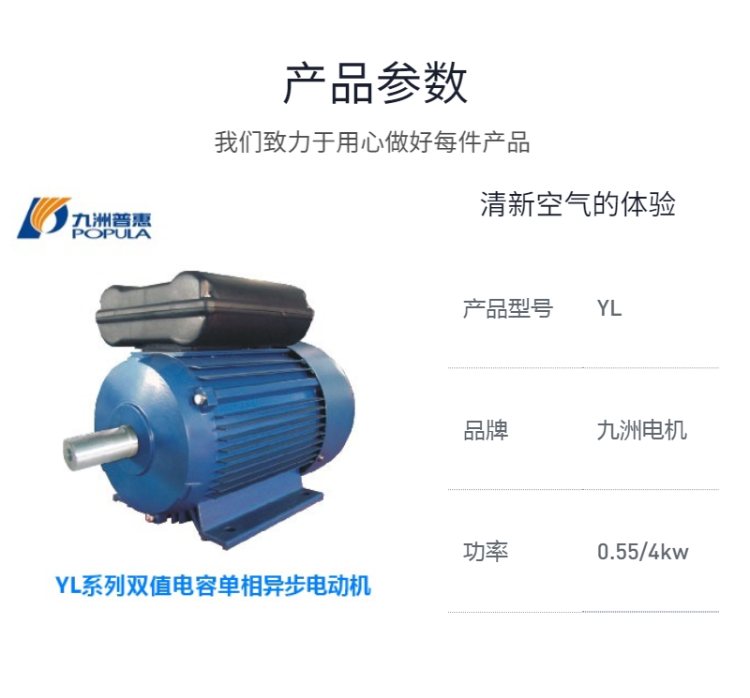 YL系列雙值電容單相異步電動機(jī)